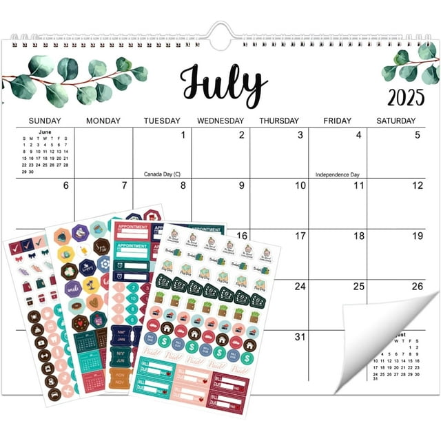 20252026 Wall Calendar Runs from July 2025 Until December 2026,18