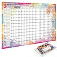 thumbnail image 1 of 2025-2026 Wall Calendar - Yearly Wall Calendar 2025-2026, July 2025 - June 2026, 23.1"X 34.6" (Open), Full Year Calendar One Page, Annual Year Calendar with Stickers, Holidays, 1 of 9