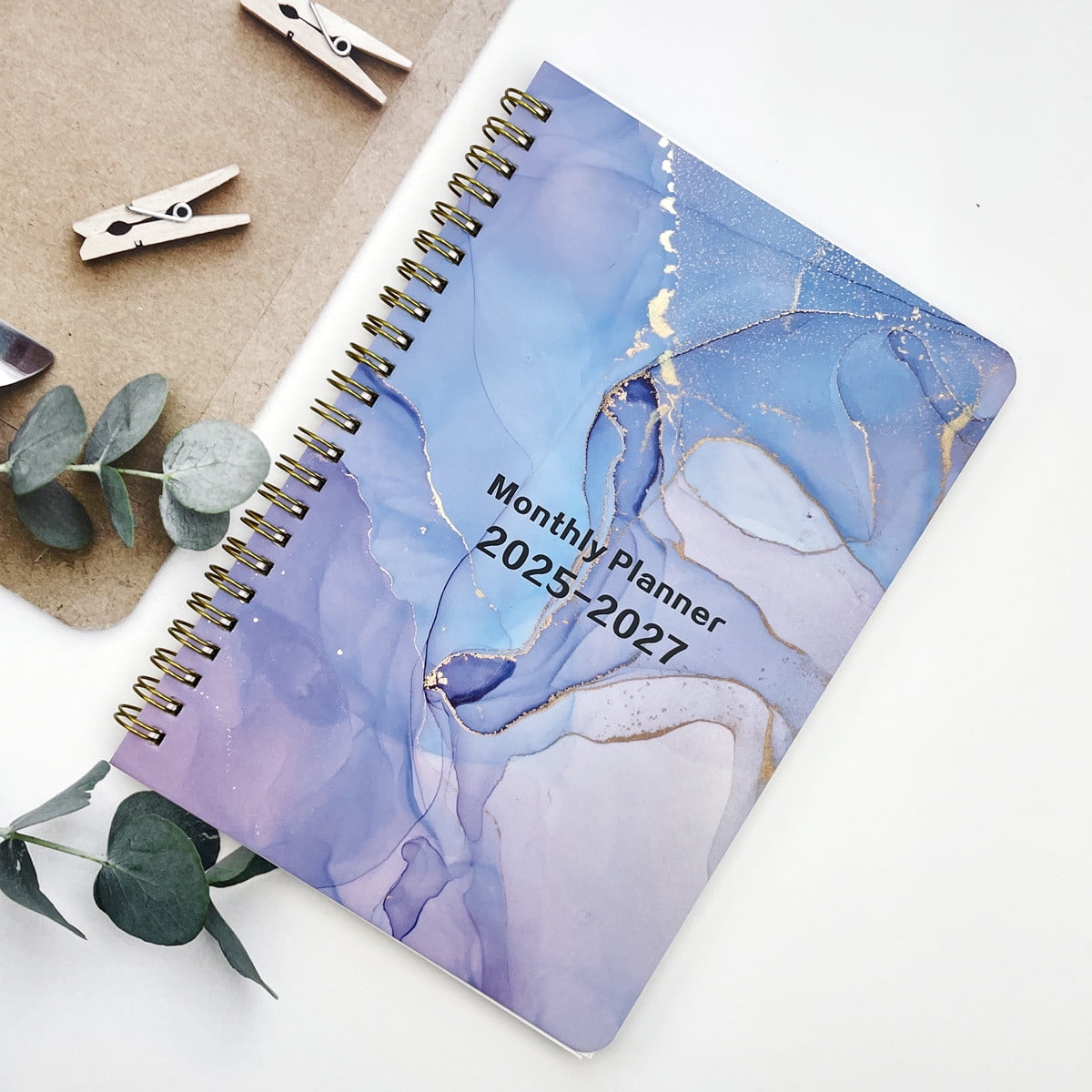 2025-2027 Monthly Plan Notebook Schedule book Suitable for Office Workers FamiliesPurple