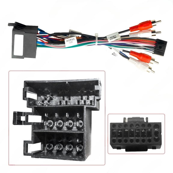 2025-21 16pin android navigation power cord for 2004-2010 audi a6.a3.a4 low-end model modification