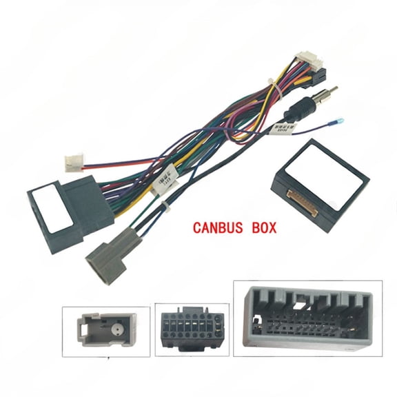 2025-21 android 16p power and audio harness with protocol box for 2021 honda fit mid trim navigation upgrade