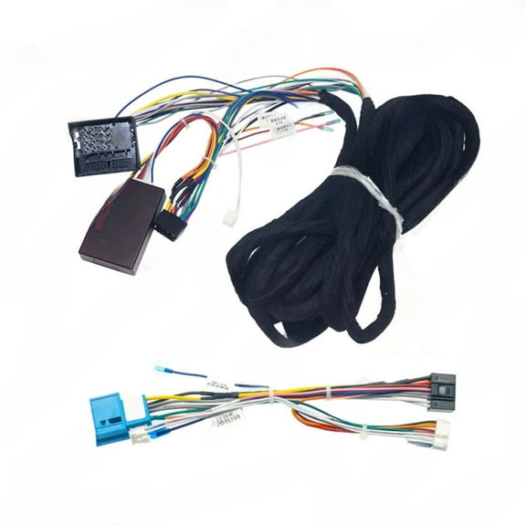 2025-21 android 16p power cable with 6m extension and protocol box for bmw e39.e46.e53.large screen navigation retrofit