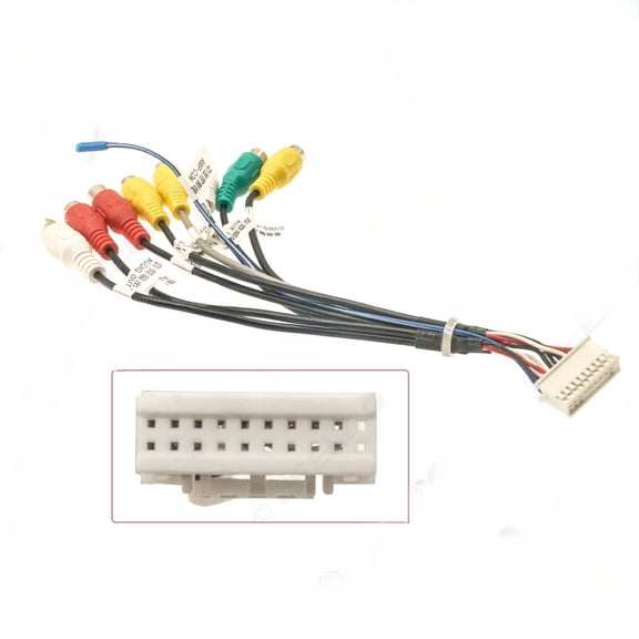 2025-21 android 20pin rca output cable with 4g sim slot and microphone for palm news navigation system