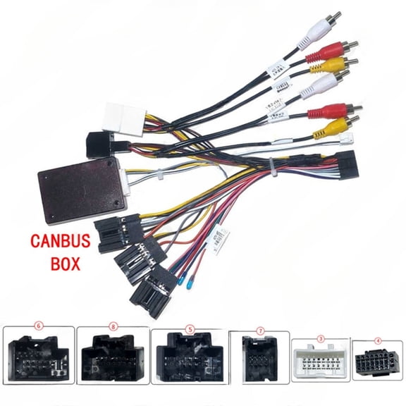 2025-21 android navigation power cable with protocol and decoding box for 2012-2017 chevrolet captiva.jingcheng