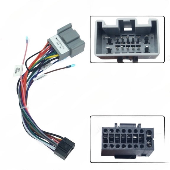 2025-21 android navigation power cord with 16pin conversion speaker cable for chevrolet new sail 3.excelle handheld communication solution