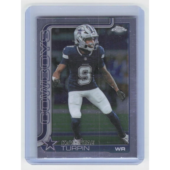 2025 Topps Chrome Kavontae Turpin Dallas Cowboys #84 Football Card