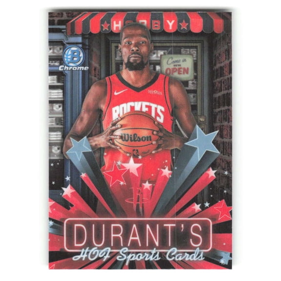 2025-26 Bowman Hobby Stars #HS-12 Kevin Durant Houston Rockets NBA Basketball Trading Card