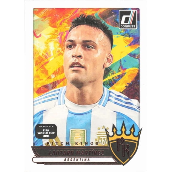2025-26 DONRUSS ROAD TO WORLD CUP PITCH KINGS #9 LAUTARO MARTINEZ ARGENTINA