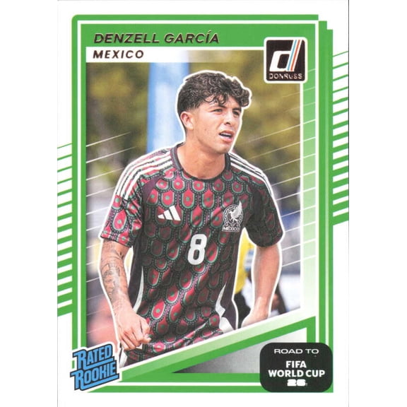 2025-26 DONRUSS ROAD TO WORLD CUP RATED ROOKIES #211 DENZELL GARCIA RATED ROOKIE MEXICO