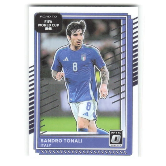 2025-26 Donruss Optic Road to FIFA World Cup #110 Sandro Tonali Italy  Soccer Futbol Base Trading Card
