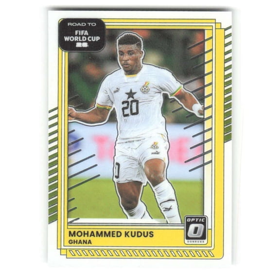 2025-26 Donruss Optic Road to FIFA World Cup #127 Mohammed Kudus Ghana  Soccer Futbol Base Trading Card