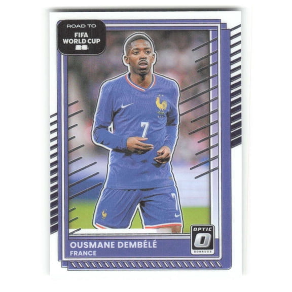 2025-26 Donruss Optic Road to FIFA World Cup #137 Ousmane Dembele France Soccer Futbol Base Trading Card