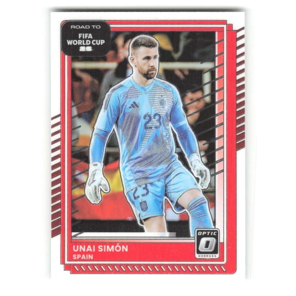 2025-26 Donruss Optic Road to FIFA World Cup #19 Unai Simon Spain  Soccer Futbol Base Trading Card