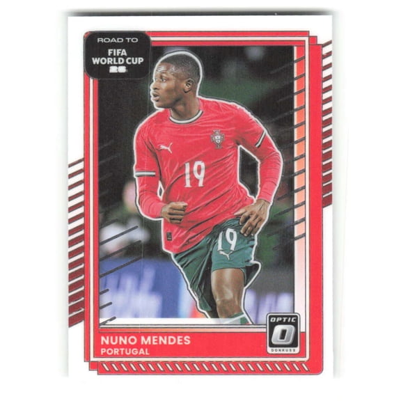 2025-26 Donruss Optic Road to FIFA World Cup #92 Nuno Mendes Portugal  Soccer Futbol Base Trading Card