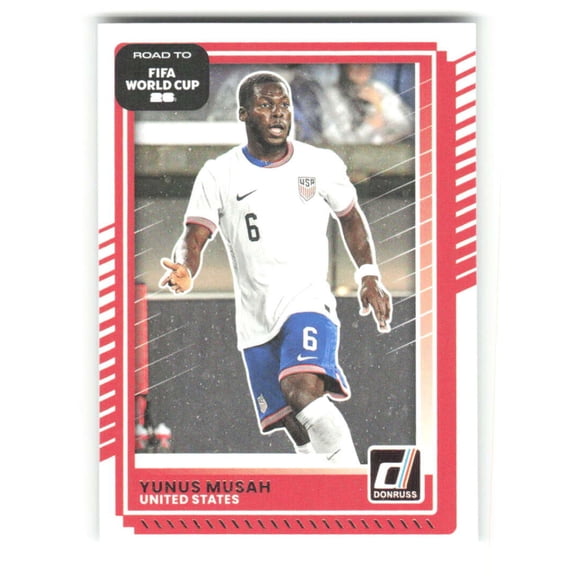 2025-26 Donruss Road to FIFA World Cup #20 Yunus Musah United States Soccer Futbol Base Trading Card