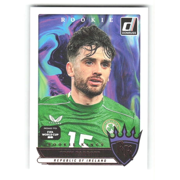 2025-26 Donruss Road to FIFA World Cup Rookie Kings #7 Troy Parrott Republic of Ireland Soccer Futbol Trading Card
