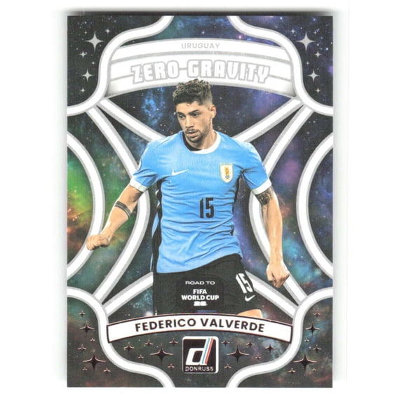 2025-26 Donruss Road to FIFA World Cup Zero Gravity #14 Federico Valverde Uruguay  Soccer Futbol Trading Card