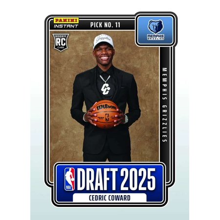 2025-26 Instant Draft Night Basketball Cedric Coward NBADN-11 [Rookie]