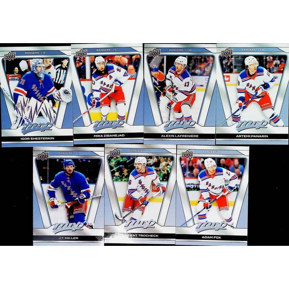 2025-26 MVP New York Rangers Base No SP Team Set  (See Scan for all players included)  All Cards Pack Fresh, Hand Collated, Near Mint to Mint.
