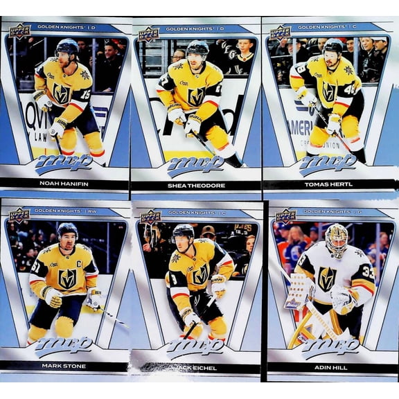 2025-26 MVP Vegas Golden Knights Base No SP Team Set  (See Scan for all players included)  All Cards Pack Fresh, Hand Collated, Near Mint to Mint.