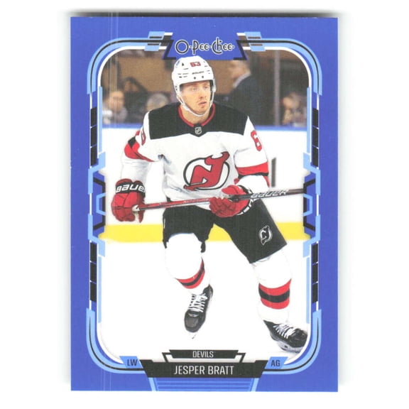 2025-26 O-Pee-Chee Blue Border #303 Jesper Bratt New Jersey Devils NHL Hockey Trading Card