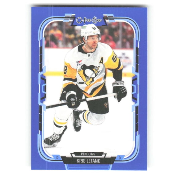 2025-26 O-Pee-Chee Blue Border #334 Kris Letang Pittsburgh Penguins NHL Hockey Trading Card