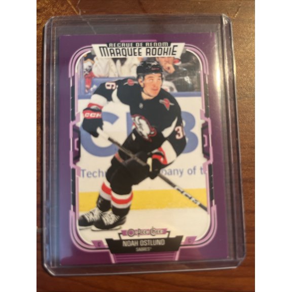 2025-26 O-Pee-Chee Noah Ostlund Purple Short Print Parallel/Variety Rookie