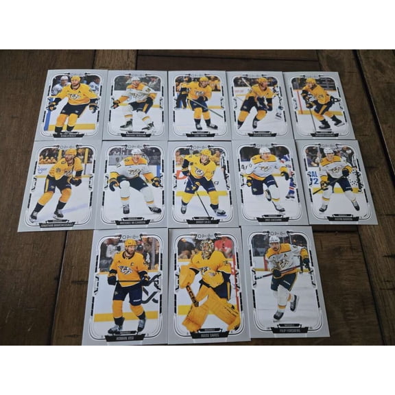 2025-26 O-Pee-Chee OPC Nashville Predators Base No SP Team Set (See Scan for players included) All Cards Pack Fresh, Hand Collated,