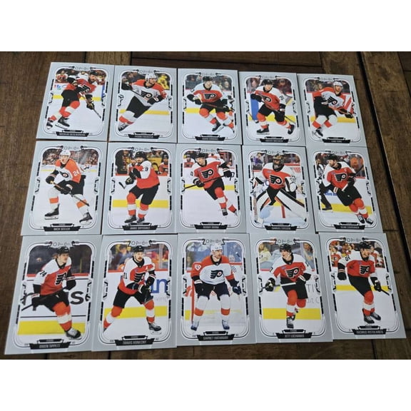 2025-26 O-Pee-Chee OPC Philadelphia Flyers Base No SP Team Set (See Scan for players included) All Cards Pack Fresh, Hand Collated,