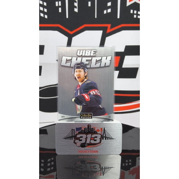 2025-26 O-Pee-Chee OPC Platinum Jake Sanderson #VC-13 Ottawa Senators Hockey Card Ottawa Senators NHL Ice Hockey Trading Card