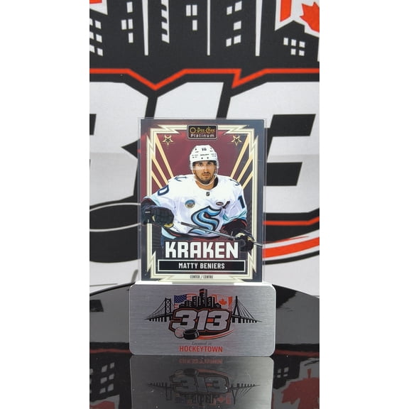 Near Mint or Better 2025-26 O-Pee-Chee OPC Platinum Matty Beniers R-3 Seattle Kraken Hockey Card