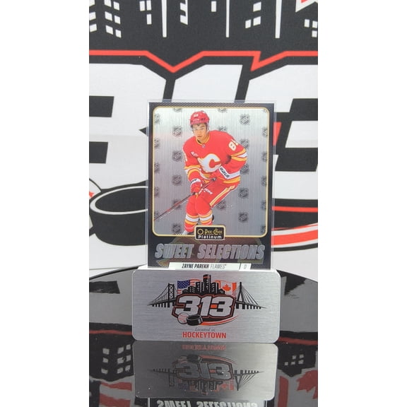 2025-26 O-Pee-Chee Platinum OPC Platinum SS-11 Zayne Parekh Calgary Flames Hockey Card Calgary Flames NHL Ice Hockey Trading Card