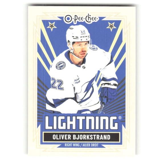2025-26 O-Pee-Chee Retro #469 Oliver Bjorkstrand Tampa Bay Lightning NHL Hockey Trading Card