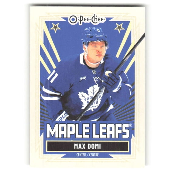 2025-26 O-Pee-Chee Retro #55 Max Domi Toronto Maple Leafs NHL Hockey Trading Card