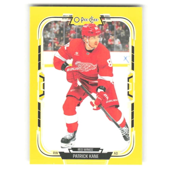 2025-26 O-Pee-Chee Yellow Border #111 Patrick Kane Detroit Red Wings NHL Hockey Trading Card