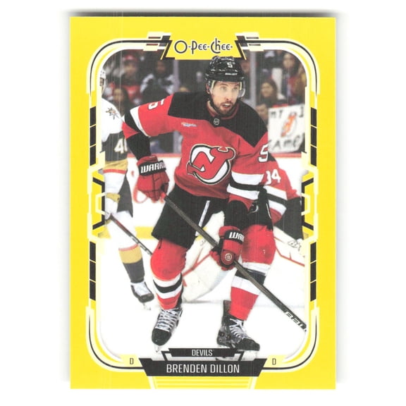 2025-26 O-Pee-Chee Yellow Border #473 Brenden Dillon New Jersey Devils NHL Hockey Trading Card
