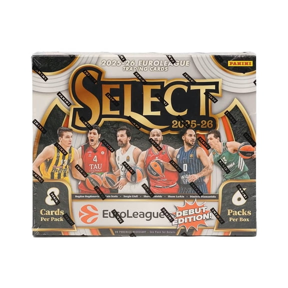 2025-26 Panini Select EuroLeague Basketball Hobby Box