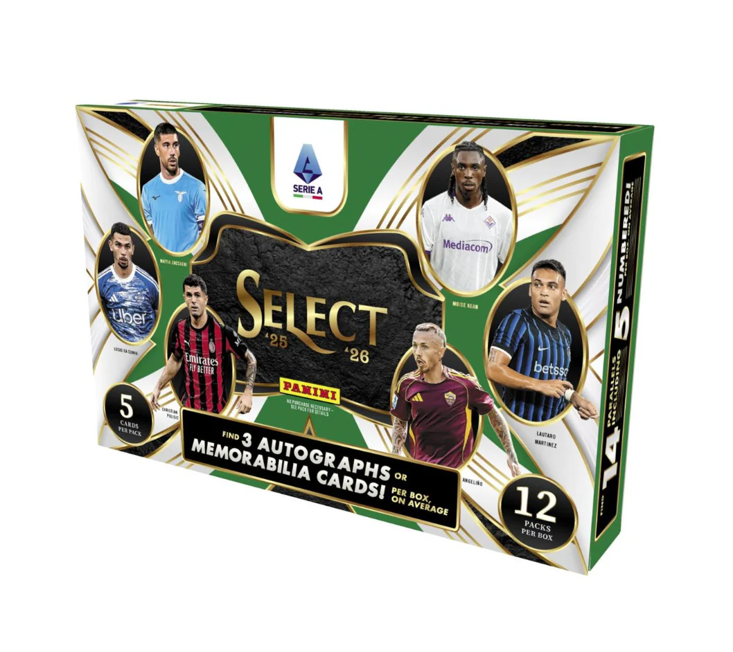 Caja de hobby 2025-26 Panini Select Serie A Soccer Cards