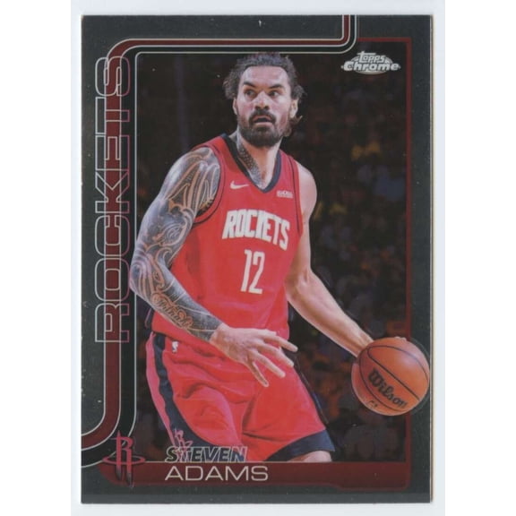 2025-26 TOPPS CHROME #12 STEVEN ADAMS HOUSTON ROCKETS