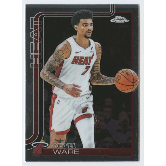 2025-26 TOPPS CHROME #129 KEL'EL WARE MIAMI HEAT