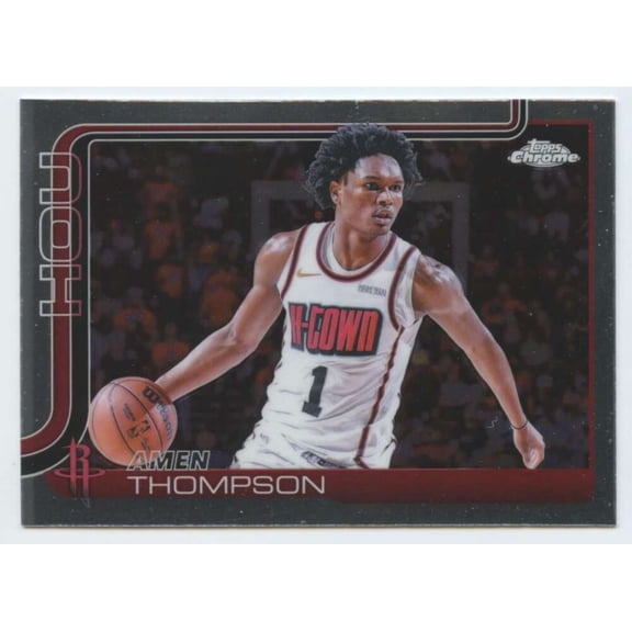 2025-26 TOPPS CHROME #17 AMEN THOMPSON HOUSTON ROCKETS
