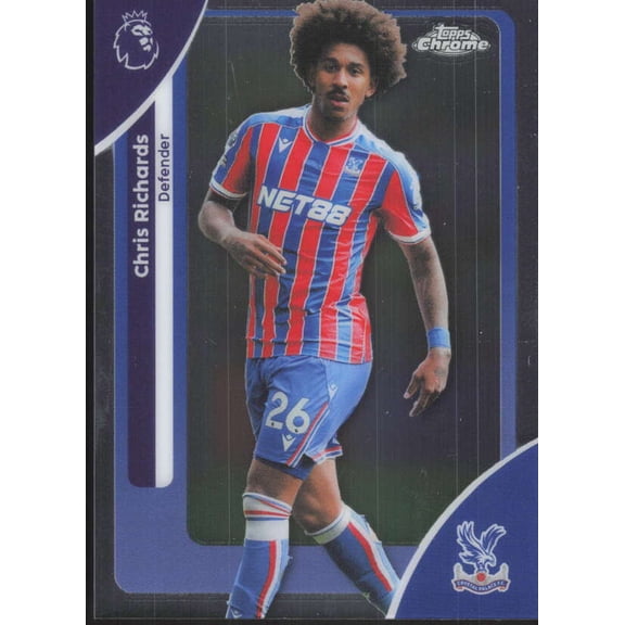 2025-26 TOPPS CHROME PREMIER LEAGUE #76 CHRIS RICHARDS CRYSTAL PALACE