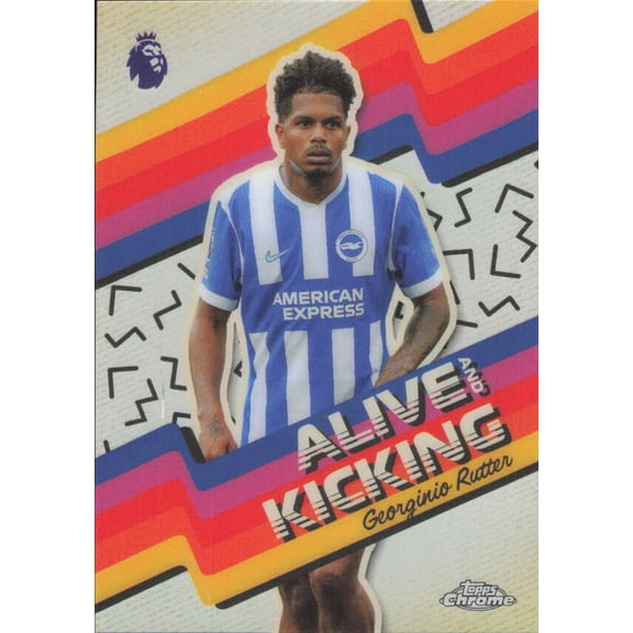 2025-26 TOPPS CHROME PREMIER LEAGUE ALIVE AND KICKING #AK-9 GEORGINIO RUTTER BRIGHTON & HOVE ALBION
