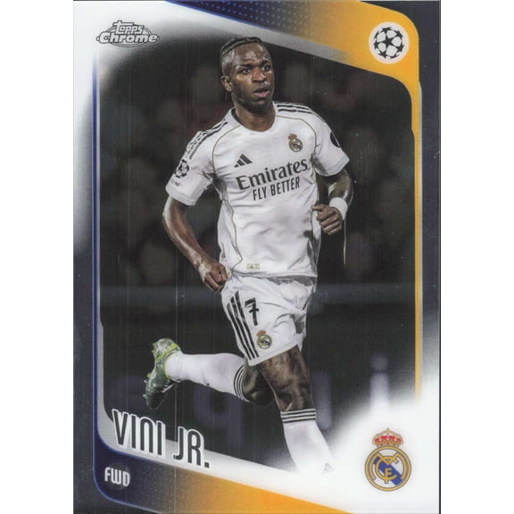 2025-26 TOPPS CHROME UEFA CLUB COMPETITIONS #115 VINI JR. REAL MADRID C.F.