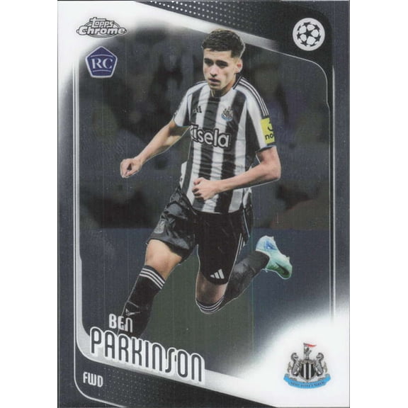 2025-26 TOPPS CHROME UEFA CLUB COMPETITIONS #125 BEN PARKINSON RC NEWCASTLE UNITED