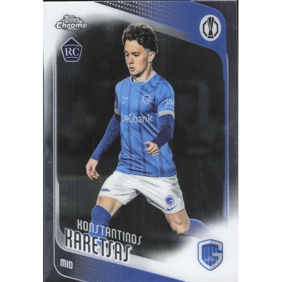 2025-26 TOPPS CHROME UEFA CLUB COMPETITIONS #150 KONSTANTINOS KARETSAS RC KRC GENK