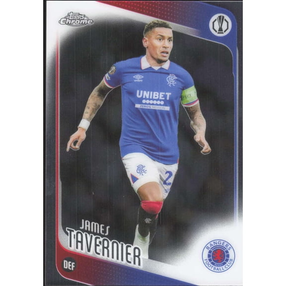 2025-26 TOPPS CHROME UEFA CLUB COMPETITIONS #188 JAMES TAVERNIER RANGERS F.C.