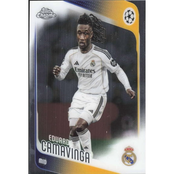 2025-26 TOPPS CHROME UEFA CLUB COMPETITIONS #31 EDUARDO CAMAVINGA REAL MADRID C.F.