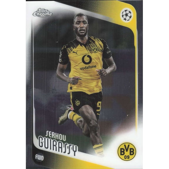 2025-26 TOPPS CHROME UEFA CLUB COMPETITIONS #59 SERHOU GUIRASSY BORUSSIA DORTMUND
