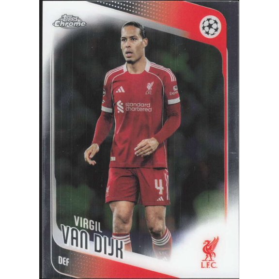 2025-26 TOPPS CHROME UEFA CLUB COMPETITIONS #79 VIRGIL VAN DIJK LIVERPOOL FC